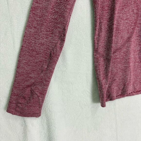 Lululemon Women's Pomegranate Color Swiftly Tech 2.0 Long Sleeve Workout Top Siz - Picture 4 of 11